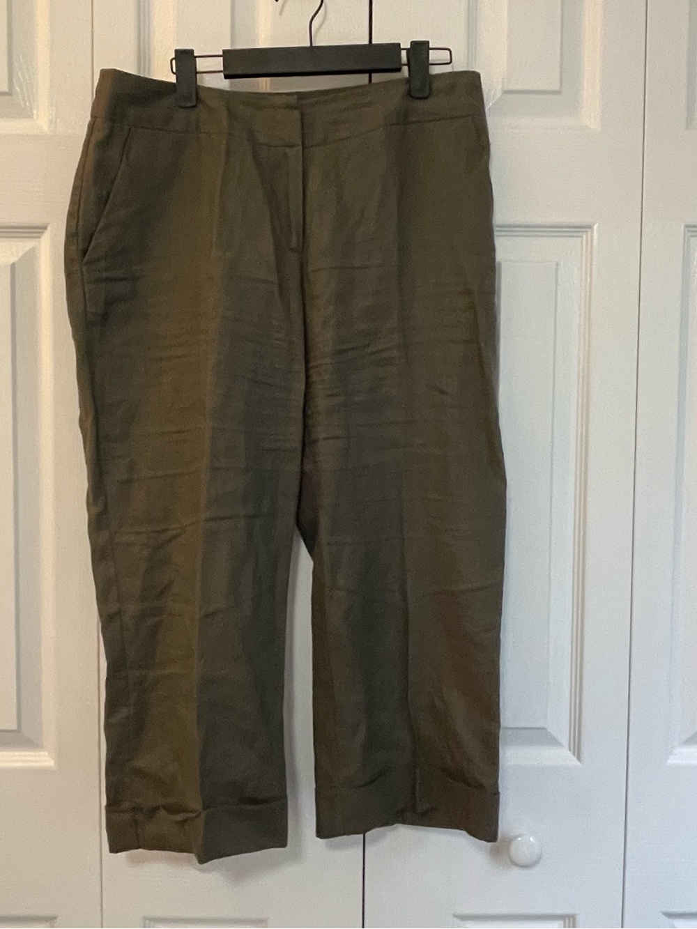 Willi Smith Women's Brown Straight-Leg Cropped Pants Size 10